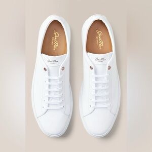 Good Man Brand White Leather Low-Top Sneakers